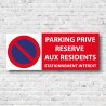 Parking privé réservé aux résidents