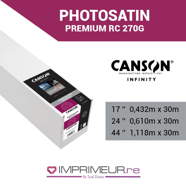 Impression grand format sur Canson PhotoSatin Premium RC 270g