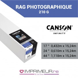 CANSON® INFINITY RAG PHOTOGRAPHIQUE 210 OU 310 G/M² - MAT